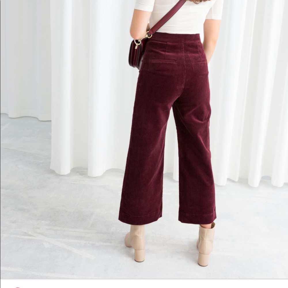 Burgundy Corduroy Trousers